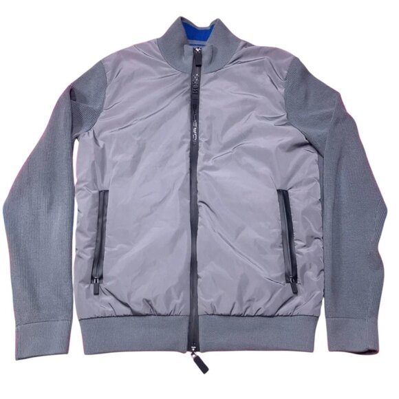 Hugo Boss x Porsche Full Zip Sweater Bomber Jacket Men's S ? Grey Luxury Cars - Picture 1 of 9